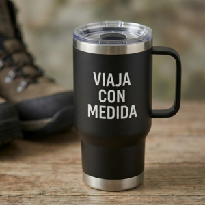 Taza Térmica "Viaja con Medida" – Edición Commuter